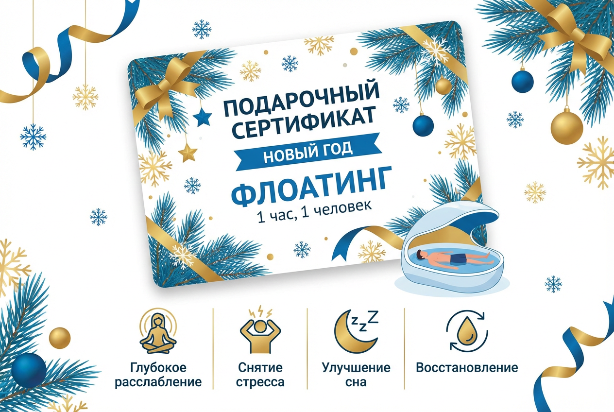 подарок на новый год Подарочный сертификат «Флоатинг»