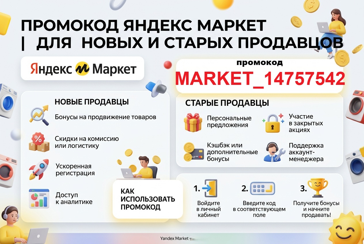 Промокоды Яндекс Маркет для продавцов 
